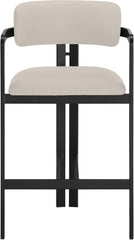 Aurum - Vegan Leather Upholstered Counter Stool - Taupe