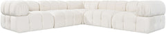 Orin - Velvet 5 Piece Modular Corner Sectional