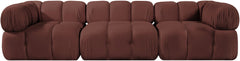 Orin - Velvet Performance Fabric Upholstered 3 Piece Modular Sofa