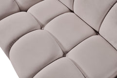 Orin - Velvet Performance Fabric Upholstered 2 Piece Modular Sofa (2 Corner Chairs)