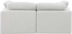 Indulge - Linen 2 Piece Modular Sofa - White