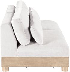 Turin - Chenille Fabric Upholstered Modular Sectional - White