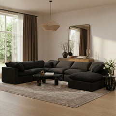 Indulge - Velvet 7 Piece Modular Sectional