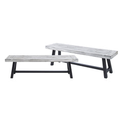Tranquilizer - Outdoor Acacia Wood Bench With Slat Panel Design
