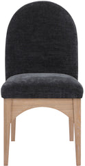 Waldorf - Chenille Dining Side Chair With Natural Legs