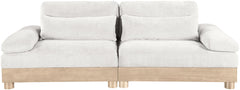 Turin - Chenille Fabric Upholstered Modular Sectional - White