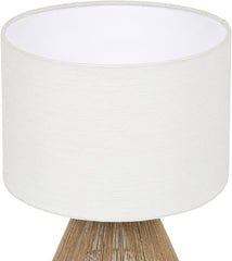Soraya - Jute And Cotton Table Lamp - Beige