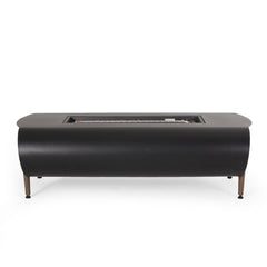 Vernon - Rectangle Fire Pit 50, 000 Btu - Dark Gray