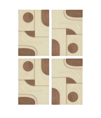 Element - Mango Wood 4 Piece Wall Art