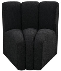 Arc - Boucle Fabric Curved Corner Chair