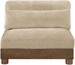 Turin - Chenille Fabric Upholstered Modular Armless Chair