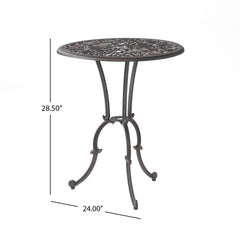 Charleston 3 Pieces Cast Bistro Set - Copper