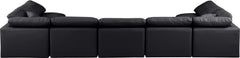 Indulge - Faux Leather 7 Piece Modular U-Shaped Sectional