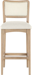 Atrium - Upholstered Bar Stool (Set of 2) - Brushed Natural Frame