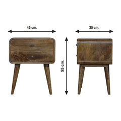 Curved Nightstand