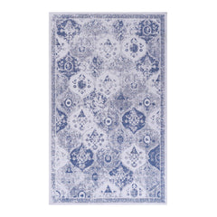 Maval - 3' X 5' Washable Area Rug - Blue
