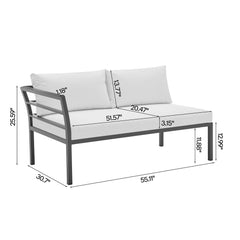 Sunnyside - 5 Piece Outdoor Conversation Set