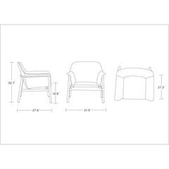 Miller - Weave Accent Armchair - Green