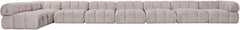 Orin - Velvet Performance Fabric Upholstered 8 Piece L-Shaped Sectional