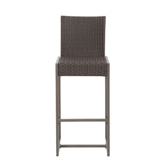 Outdoor Barstool With Hand Crafted Details (Set of 2)
