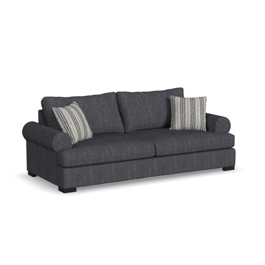 Florence - Fabric Stationary Extra Large Two-Cushion Sofa