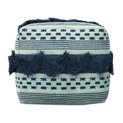 Bowden - Square Pouf Ottoman - Gray