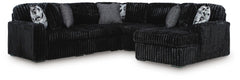 Midnight-Madness - 5 Piece Sectional