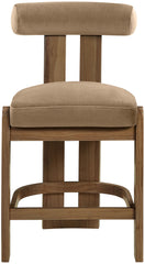 Arienzo - Velvet Upholstered Counter Stool (Set of 2)