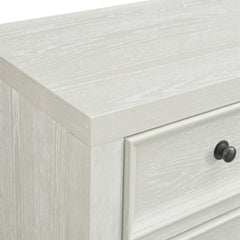 8 Drawer Dresser With Classic Framed Fronts And Smooth Glides - White