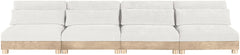 Turin - Chenille Fabric Upholstered Modular Sectional - White