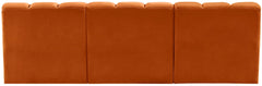 Arc - Velvet 3 Piece Modular Straight Sofa