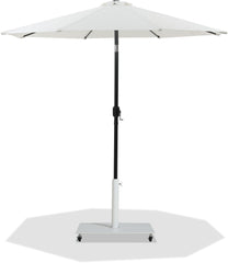 Fiji - Aluminum Patio Umbrella With Square White And Black Base