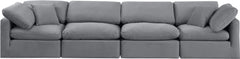 Indulge - Velvet 4 Seat Modular Sofa