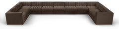 Rummi - Velvet Performance Fabric Upholstered 11 Piece Modular Sectional