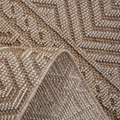Guros - 8' X 10' Geometric Indoor / Outdoor Area Rug - Mocha