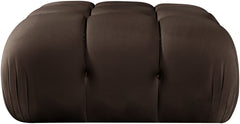 Orin - Velvet Performance Fabric Upholstered Modular Ottoman