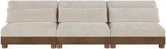 Turin - Chenille Fabric Upholstered Modular Sectional - Taupe