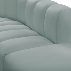 Arc - Faux Leather 6 Piece Modular Sofa