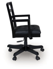 Wildenauer - Home Office Swivel Desk Chair - Brown / Black