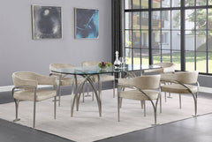 Madelyn - Dining Chair (Set of 2) - Brushed Chrome
