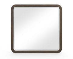 Morino - Oak Veneer And Solid Wood Mirror - Brown