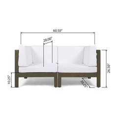 Oana - 2 Piece Loveseat Set With Water Resistant Cushions