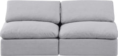 Indulge - Linen 2 Seat Modular Armless Sofa