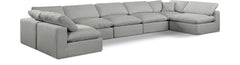 Comfy - 7 Piece Linen Modular Armless Sectional