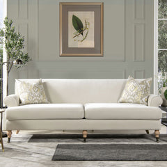 Alana Lawson - Two Cushion Tightback Sofa - French Beige