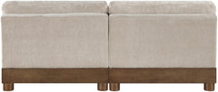 Turin - Chenille Fabric Upholstered Modular Sectional - Taupe