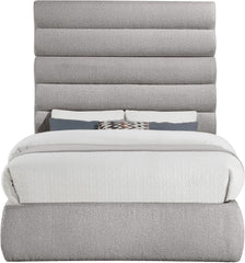Adam - Boucle Fabric Bed With 70.5" Headboard