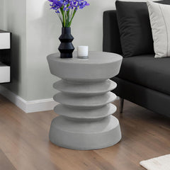 Contemporary Round Accent Table Indoor / Outdoor