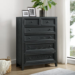 6 Drawer Chest With Knobs And Smooth Slides