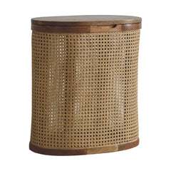 Larissa - Lid Up, Storage Stool - Oak